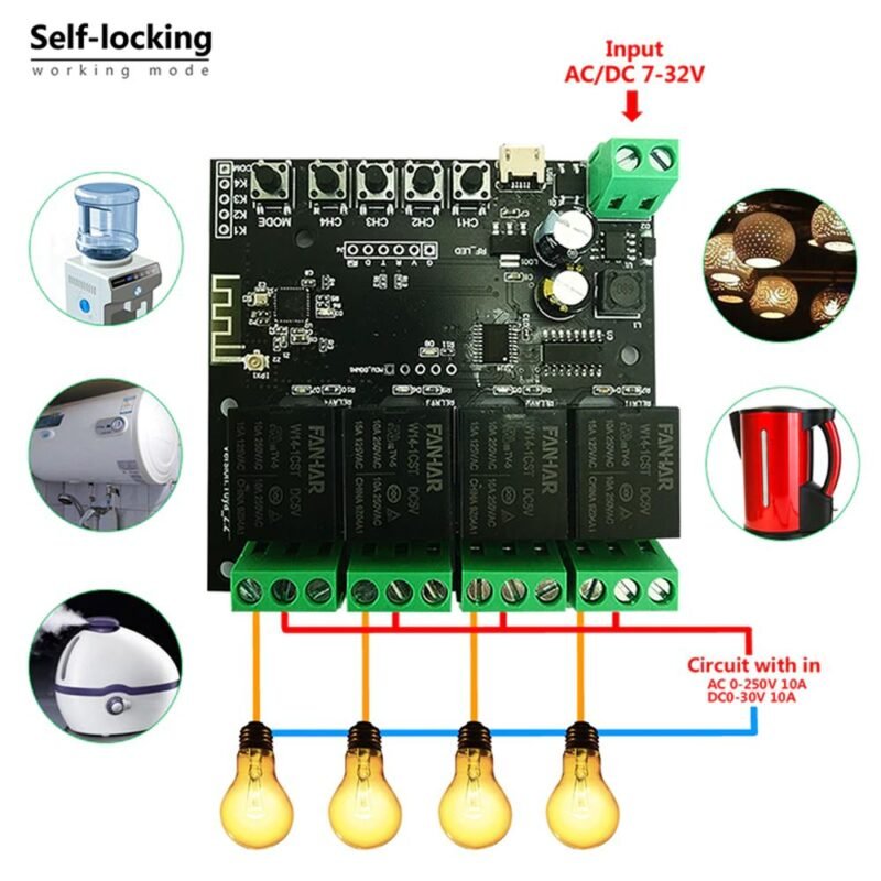 4Ch Smart Wifi Switch - Image 2