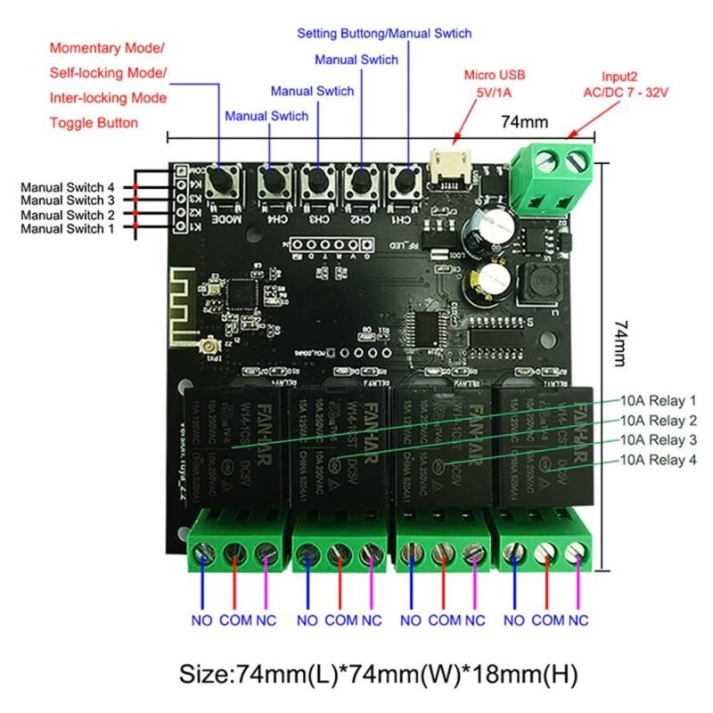 4Ch Smart Wifi Switch - Image 4