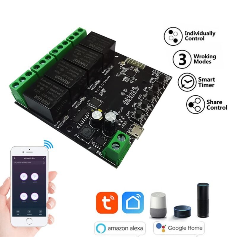 4Ch Smart Wifi Switch - Image 6