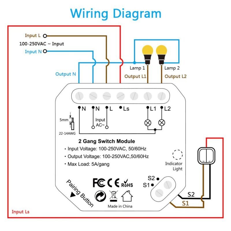 LoraTap 2CH 10A 220V Smart Wifi Switch - Image 7