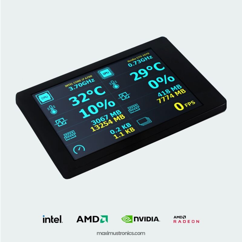 PC Hardware Moniter 3P5RTS 3.5in Display - Computer Performance moniter - 3.5 Inch IPS LCD Monitor Display USB2LCD AIDA64 Chassis Display Screen USB Display - Image 3