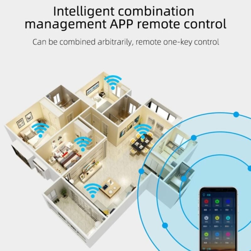 4CH 220V 10A Wifi smart switch - 4gangs - Tuya or smart life app - maximustronics - Image 3