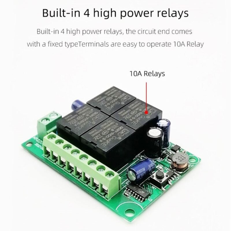 4CH 220V 10A Wifi smart switch - 4gangs - Tuya or smart life app - maximustronics - Image 2