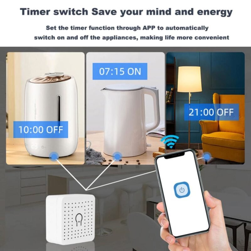 16A ewelink smart wifi switch also works with 2.4G remote control - you can attach physical switch - Image 7