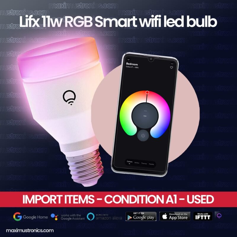 Lifx A19 11w RGB Smart wifi Led bulb 1100 Lumens Temp 1500K to 9000K