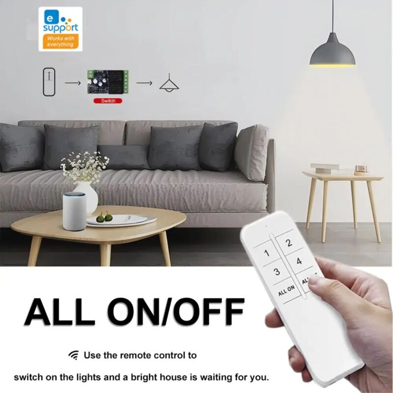 12v Ewelink 1ch smart wifi DC switch for electric rimlock or gate lock or digital circuits - Image 2